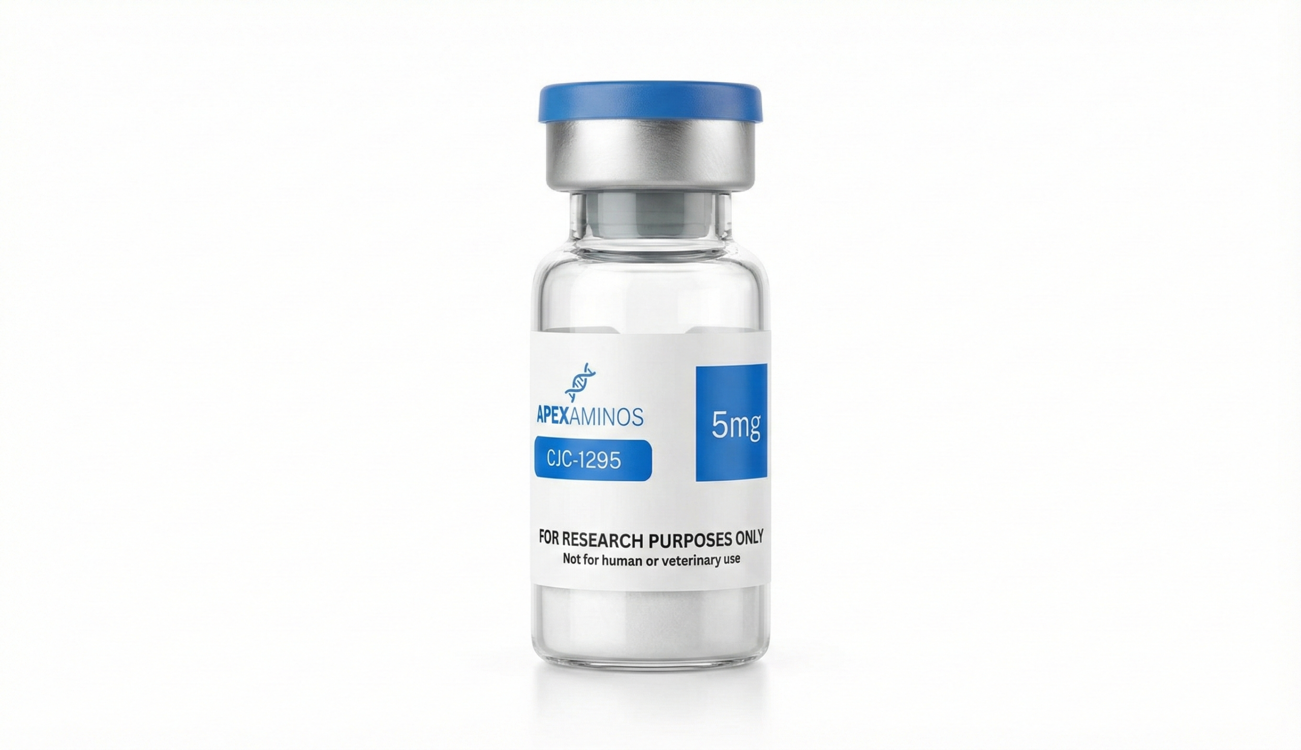 CJC-1295 No DAC 5mg CJC-1295 No DAC 5mg lyophilized peptide vials from Apex Aminos Canada.